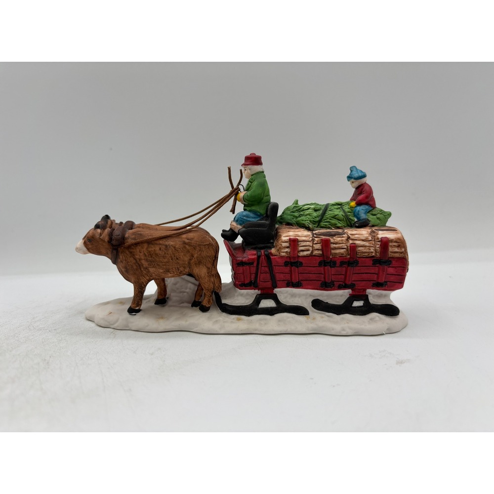 Department 56 1989 Vintage Heritage Village Collection Ox Sled 5951-0 Retired